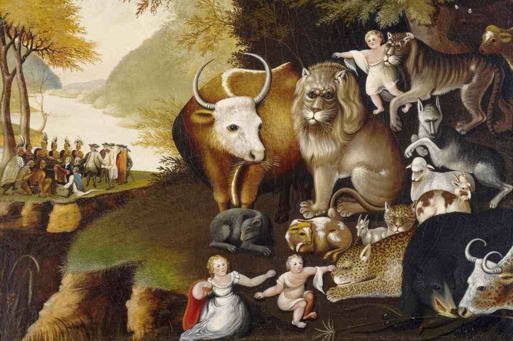 Peaceable Kingdom by Edward Hicks (1834)